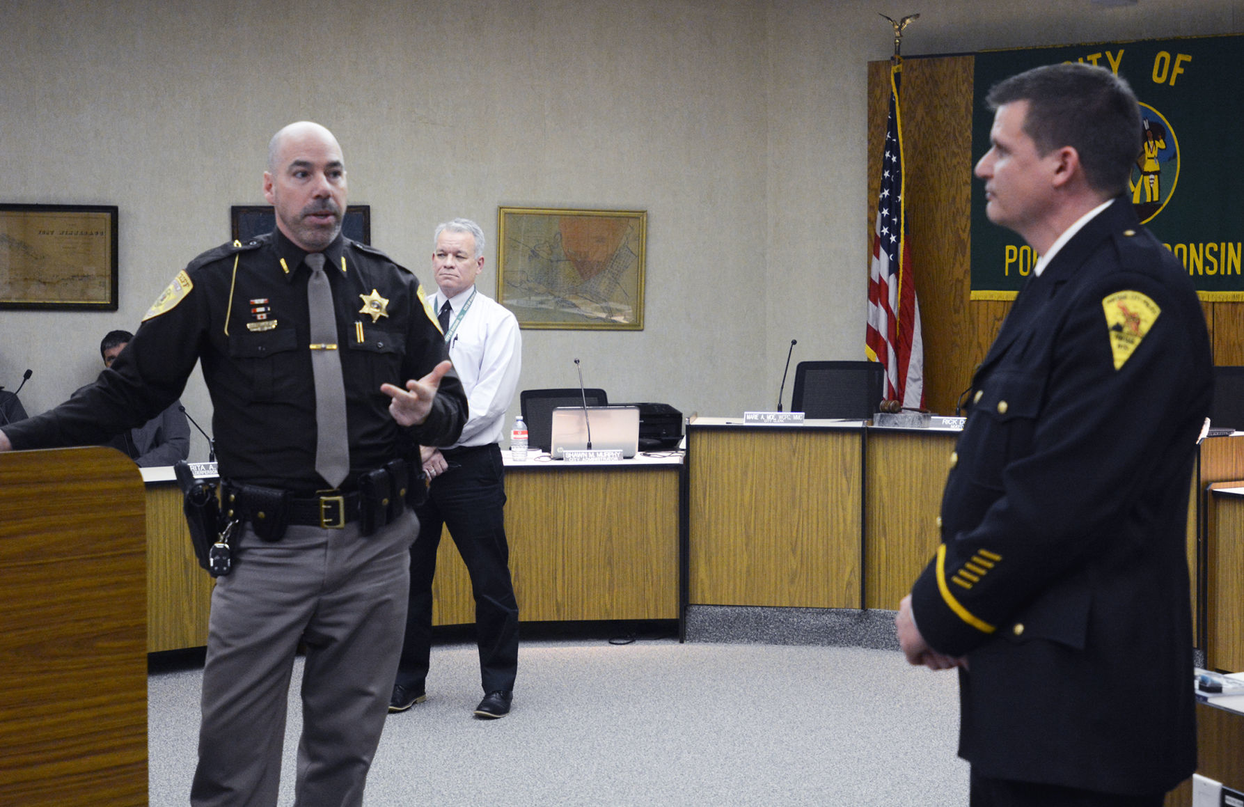 Sheriff Roger Brandner, Police Chief Keith Klafke